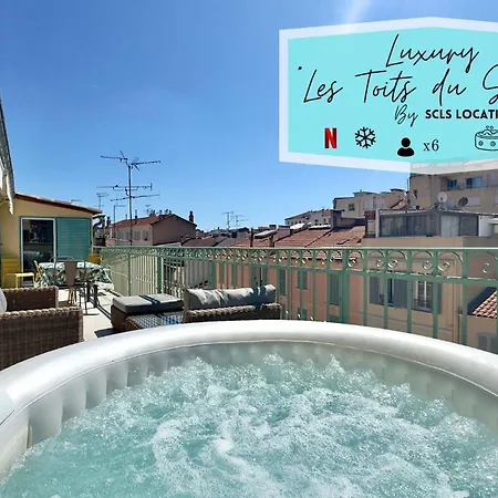 Apartment Les Toits Du Soleil: Luxury With Terraces And Jacuzzi In Cannes