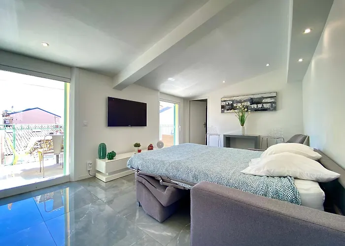 Luxury T3 Scls - Wifi, Clim, Jacuzzi, Centre-ville Daire Cannes
